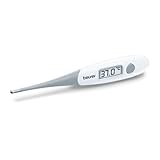 Beurer FT 15/1 Digital- und Express-Körperthermometer, wasserdichtes Fieberthermometer, extra schnelle Messung, akustisches Signal zur Fieberwarnung, ohne Glas, mit Aufbewahrungsbox