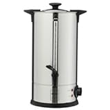 METRO Professional Wasserkocher GWB1010, auch für Glühwein, Glühweinspender, 10 Liter, 65 Tassen, 1300W, Überhitzungsschutz, Warmhaltefunktion, Kühle Außenwand, für den gewerblichen Einsatz, silber