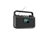 Tragbares DAB Radio mit Bluetooth 2000MAH DAB+ Tragbares Digitale Radio AM/FM，2.0 Farbdisplay Klein Küchenradio