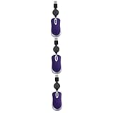 jojofuny 3 Stück Mini USB Kabelgebundene Optische Ergonomisch Links und Rechtsgriff Kompakt Portabel für Notebook Laptop Desktop Office Home