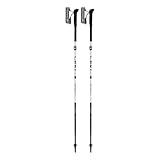 LEKI Skysolo FX.One Carbon Faltbare leichte Wanderstöcke für Thru-Hiking, schnelles Packen & Bergsteigen - Weiß-Schwarz-Orange - 135 cm