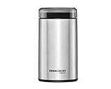 ROMMELSBACHER Kaffeemühle EKM 100 - Schlagmesser,Bohnenbehälter, Füllmenge 70 g, Mahlgrad über Mahldauer wählbar, auch für Gewürze, Zucker, Nüsse, 200 Watt