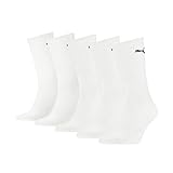 PUMA Unisex Crew Socken, Weiß, 43-46 EU