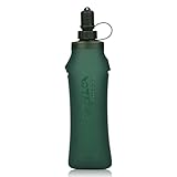 TPU Weiche Trinkflasche, Laufwasserflaschen, 500 ml, faltbar, Gel-Wasserflasche, Reservoir für Trinkrucksack, Wandern, Radfahren, Klettern, Outdoor, Motorrad, Trail-Rennen