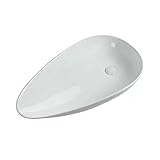 Gefäßspüle, weißes Keramikgefäß, Waschbecken für Badezimmer, modernes Badezimmer, Waschbecken, oberhalb der Theke, Porzellan, Bauernhaus, Waschbecken, Waschbecken, Badezimmer, Waschbecken, Schüssel