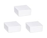 WENKO Raumentfeuchter Cube Nachfüller 500 g mit Orangenduft, 3er Set aus Calciumchlorid Weiß
