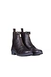 HORZE Rose Reitstiefeletten aus Leder mit Reißverschluss, Braun, 40
