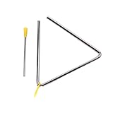 Musikalisches Dreieck mit Gummigriff, ergonomisches dreieckiges Musikwerkzeug für frühes Lernen, Rhythmusentwicklung, Anfänger, Percussion-Instrumente