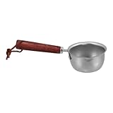 MUCKLILY Ölwanne Butterwärmer für Meeresfrüchte Edelstahlküchentopf Kaffeekannenwärmer Kaffeekocher kleiner Butterwärmertopf Ausgießer kleiner Topf Rostfreier Stahl Coffee