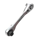 Vmiorzq 1/4 Zoll Sockelschlüssel, 1/4 -Zoll -Bit -Ratsche | doppelköpfiger Handschlüssel,Schnellinstallations -Release -Tool, praktisches Zubehör -Werkzeug, abgewinkelter Schraubendreher für Männer