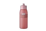 Mepal - Sportflasche Ellipse - Praktische Wasserflasche für Sport, Gym & Freizeit - Sport Trinkflasche mit weichem Ausgießer - Spülmaschinenfest & BPA-frei - 500 ml - Vivid mauve