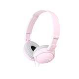 Sony MDR-ZX110 faltbarer Bügelkopfhörer Leistungsstarker Klang, rosa, 25