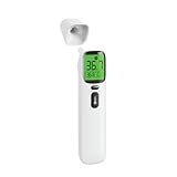 IEA Green Digitales Fieberthermometer für Babys, Kinder & Erwachsene, Infrarot Thermometer zur Fiebermessung, Fieberalarm, Stirnthermometer Kontaktlos, Fiebermesser vielfältig einsetzbar