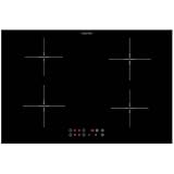 Oranier Kochfeld 80 cm Induktion KFI980 autark - Glaskeramik Induktionskochfeld mit 4 Kochzonen roter LED Anzeige & Touch Control Steuerung