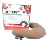 HITTEPIT Hufeisen Kirschkernkissen ECO – Bio-Baumwolle – Natürliche Wärme – 38x14 cm
