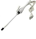 Dealsure Professioneller Lockenwickler Eisenstab Lockenwickler für Frauen, Professionelle Pinzette mit Stick und Maschinenrolle (Weiß)