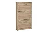 FMD Möbel, 411-003 Step 3 Schuhschrank, eiche, maße 58.5 x 104.5 x 17 cm (BHT)