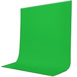 JEBUTU Greenscreen, 1,8x2,8m (6x9ft) Green Screen, Faltbare Fotografie Hintergrund Grün Chromakey Waschbares Polyester für Photo Video Studio, Fernsehen, Zoom, YouTube