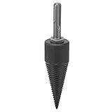 Brennholz mit hohem Kohlenstoffstahl mit Brennholz -Splitter -Bohrer mit quadratischem Griff, Deep -Faden -Design für einfache Holzspaltung, langlebig und stabil, ideal für Eich