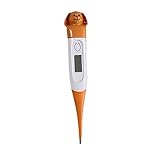Fieberthermometer Baby Kinder | Digitales Fieberthermometer mit süßem Cartoon Tier Motiv | Fast & Accurate Readings | Speichert Den Letzten Messwert (Hund)