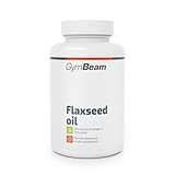 GymBeam Leinöl (Kapseln) - Leinsamenöl mit 2000 mg pro Tagesdosis in Kapseln, Omega 3, 6, 9 Fettsäuren, mit Alpha-Linolensäure, Linolsäure und Vitamin E - für normalen Cholesterinspiegel