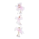 TOYANDONA 3 Sets Ballerina Mädchen Ornamente Topper Tänzerfiguren Willkommens Geburtstagsparty Dekoration Tanzendes Ballett Rosa Ballett Requisiten Für Ballerina Kuchen