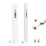 5G LTE Antenne 4G LTE Signal Gain Antenne 18DBI Signalverstärker SMA / TS9 Stecker Omnidirektionale WLAN-Antenne,600-6000MHz,für WLAN-Router WiFi Booster Gateway USB-Adapter,FPV-Kameramonitor - Weiß