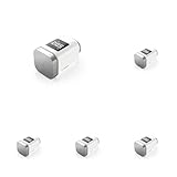 Bosch Smart Home Heizkörperthermostat II, smartes Thermostat mit App-Funktion, kompatibel mit Amazon Alexa, Apple HomeKit, Google Home (Packung mit 5)