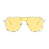 Stilvolle Sonnenbrille, bequeme polarisierte Brille, Fahrbrille für Outdoor-Sport, modische Stile, Sonnenschutz, Transparentes Gelb T