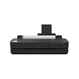 HP DesignJet T250 24 Zoll (61 cm 5HB06D), Großformatdrucker, Plotter, Standard A4-A1, 76 A1-Drucke/Stunde, Wi-Fi, Ethernet, USB, 2400x1200 dpi, Recyceltes Metall, 2 Jahre Garantie, HP Click, Schwarz
