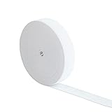 Gummiband Weiß 15mm Breit - 10 Meter,Gummilitze Elastisches Zum Nähen,für Hosengummi DIY Handwerk Stoffe zum Nähen
