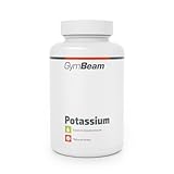 GymBeam Kalium (Tabletten) - 300 mg Kalium pro Portion, unterstützt Nervensystem und Muskelfunktion, trägt zu normalem Blutdruck bei, Elektrolyt-Ergänzung in praktischer Kapselform