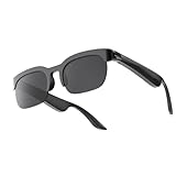 Tuxuseo Drahtlose Brille | Integrierte Lautsprecher Kabellose Kopfhörer-Sonnenbrille | Leichtgewichtiger Rahmen UV-Schutz Audiotelefonie Unisex Sportbrille für Sport Arbeit und Spiele