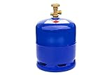 Gas-Shop-24 Propangasflasche/Gasflasche 2,5 kg + Ventil (Propan Camping, Gasflasche GAZ Kleiner als 3 kg/ 5 / 11 kg) … Alternative z.B zur R 907 1