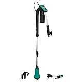 VONROC Regenfasspumpe Akku - Tauchpumpe für Regenwassertonne 12V - 50W - 1500 l/h - Trockenlaufschutz - Universal-Schlauchkupplung - Inklusive Akku und Ladegerät