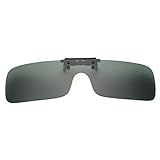 ZOHIKO Unisex Polarisierte Clip On Fahren Brille Sonnenbrille Objektiv Sonnenbrille Clip Day Vision Z9F6 Fahren Reiten Nachtsicht, grün