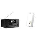 TechniSat DIGITRADIO 570 CD IR – Stereo DAB+ Internetradio & AVM FRITZ!Powerline 1260 Single-Adapter