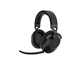 CORSAIR HS65 WIRELESS Multiplattform-Gaming-Headset Mit Bluetooth - Dolby 7.1 Surround Sound - Omnidirektionales Mikrofon - iCUE-Kompatibel - PC, Mac, PS5, PS4, Nintendo Switch, Handy - Carbon