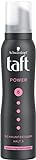 Taft Schaumfestiger Power Cashmere-artige Geschmeidigkeit (150 ml) Haltegrad 5, Haarschaum mit Taft Power-Formel, Haarstyling mit Geschmeidigkeit und Volumen, vegane Formel