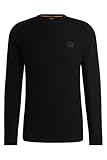 BOSS Herren Kesom IN Pullover aus Baumwolle und Kaschmir mit verschiedenen Strukturen Schwarz001 L