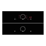 NEFF T68SHV4L0, N 70, Induktionskochfeld, autarkes Glaskeramik-Kochfeld 80 cm breit, Twist Touch, Flex Induction, Home Connect, Smart Hood Automatic, aufliegend, Schwarz