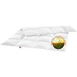 sleepling Ultra leichte Sommer Daunendecke Bettdecke 155x220 cm, Sommerdecke, Sommerbettdecke leicht, dünne Sommerdaunendecke Übergröße 155 x 220, Made in EU
