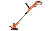 BLACK+DECKER Elektro-Rasentrimmer-/kantenschneider (550W, 30 cm Schnittbreite, AFS automatische Fadenverlängerung, werkzeuglos umstellen von Trimmen auf Kantenschneiden) BESTA530