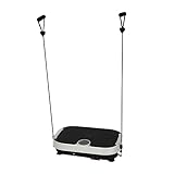 Silber Vibration Plate Übungsgerät, Vibrationsplatte mit Bluetooth, für Fitnessstudios Schulen Hotels Büros 53*32*13cm