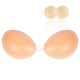 Nippelpads, Klebe Bh Rückenfrei, Push-Up Klebe Bh, Große Brust, Brustwarzen Abdeckungen, Unsichtbarer, Nipple Cover für Abendkleid Brautkleid Badeanzug und Rückenfreie,Sticky Bra mit 2Pcs Nippelpads-B