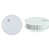 ABUS Funk-Rauchmelder RWM165 - Weiß & Rauchmelder RWM250 mit 12-Jahres-Batterie & Hitzewarnfunktion - für Küchen, Wohnräume und Wohnwagen - Q-Label & DIN EN14604 Zertifiziert - Weiß