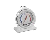 HENDI Ofenthermometer, Bratenthermometer, Fleischthermometer, thermometer, Messbreich 50°C bis 300°C, Graduierung 10°C, ø60x(H)70mm, Edelstahl (Packung mit 10)