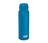 THERMOS ULTRALIGHT BOTTLE 0,75 l, azure water mat, Thermosflasche aus Edelstahl, 10 heiß / 20 h kalt, absolut dicht für Wasser, Tee, stille Getränke