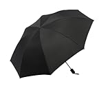 Miayical Regenschirm, Kompakter Reise Regenschirm, Tragbarer & Faltbarer Taschenschirm, Winddichter Doppel Baldachin Taschenschirm, Regenschirm Sturmfest, Taschenschirm für Herren und Damen, Schwarz
