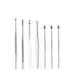 Gatuida 8 Stück Teiliges Edelstahl Set mit Rutschfestem Griff Langlebig und Rostfrei Sicher Ohrenreinigung für Erwachsene Tragbares Design für Unterwegs